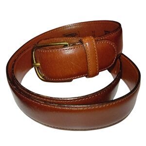 Dooney & Bourke Belt Size 100/40 Men's Brown Curried Bridle Leather 10002 USA Go